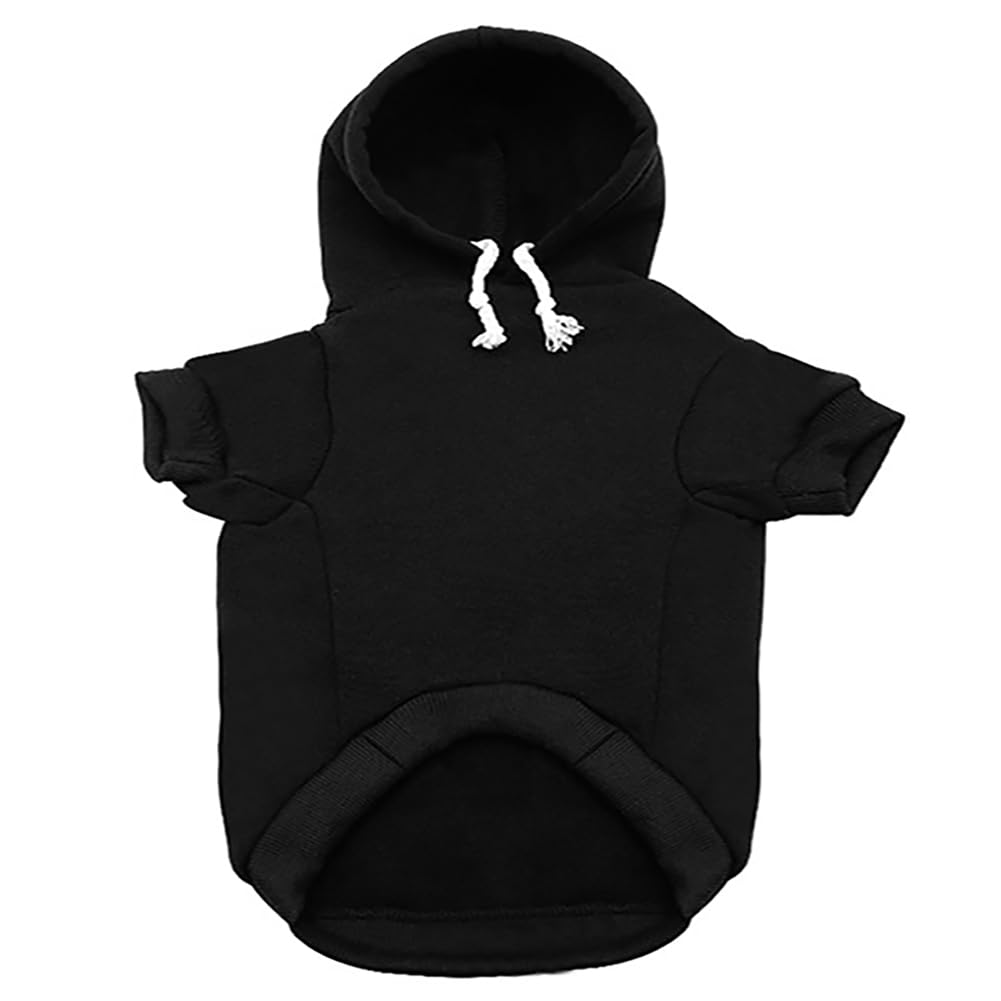 Izefia Security Dog Hoodies Clothes Apparel Winter Sweatshirt Warm Sweater Cotton Puppy Hoodie for Small Dog Medium Large Cat Black 4XL - Image 3