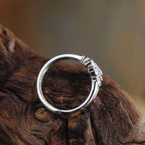 Bague réglable diamant et marcassite en argent résistant S925