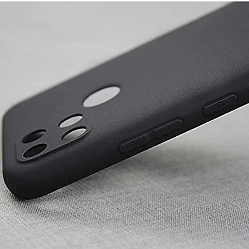 Image of Mobile Back Cover Case for Realme C21 (Silicone Case|CameraProtection|Black SC1510)