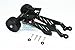 GPM Arrma 1/8 Outcast 6S BLX Stunt Truck Upgrade Parts Aluminum Rear Wheelie with Wing Mount - 1 Set Black