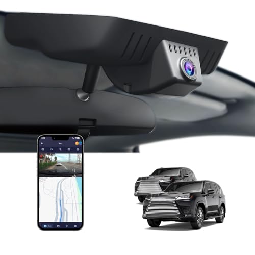 FUVYMYT 4K Dash Cam for Lexus LX 600 2022-2024 F Sport Premium Ultra Luxury, OEM-Style, UHD 2160P Video, Loop-Recording, Built-in WiFi & APP, G-Sensor, Plug & Play, 64GB Card