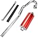 FVRITO High Performance Big Bore Muffler Exhaust Silencer Pipe Head Assembly for XR50 CRF50 Chinese 70cc 110cc 125cc SDG SSR Taotao Atomik Thumpstar Roketa Coolster Apollo Dirt Pit Bike Red