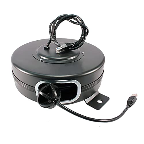 Cable retractil CAT6 de 65 pies con carrete miniatura 1
