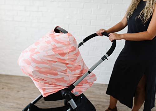 Image of Copper Pearl Nursing Cover for Breastfeeding - Multi-Use Baby Car Seat Canopy, Stroller Shade & Breast Feeding Wrap for Women, Stretchy Breathable Carseat Shawl for Boy or Girl, Remi