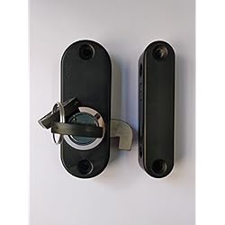 CERRADURA VENTANAS MOD ´´FRAME´´ SIST ABATIBLES Y CORREDEROS (NEGRO)