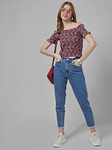 Image of Style Quotient Women Black Off-Shoulder Bardot Top