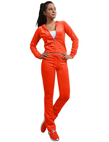 orange tracksuit velvet