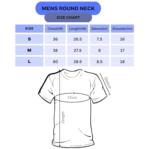 Image of Men Round Neck Cotton Blend Stylish Printed T-Shirt