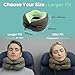 Cesperi® Travel Neck Pillow for Airplanes, Ergonomic Design, Airplane Neck Pillow with Memory Foam, Travel Essentials for Flights, Car Rides, and Home Rest, Large (Avocado Green)