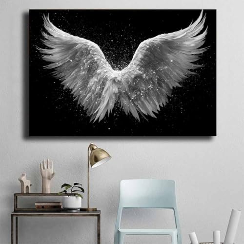 Tableau ailes d'ange multicolore HOQIU toile 60x80cm - 4