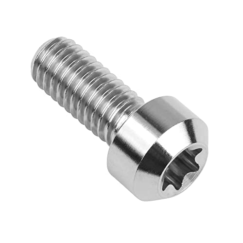 Image of Titanium Torx Square Head M6 x 10 15 20 25 30 35 40 45 50 60 65 70 80mm Screw Pack of 5 (Normal Titanium, M6x15mm)