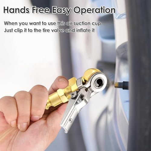 Buse de gonflage de pneu avec clips fermés de haute précision mécanique - 2