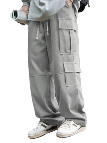 Image of Lymio Cargo for Men || Cotton Cargo Pant || Drawstring Waist Pant (Also Available in Plus Sizes) (137-140)