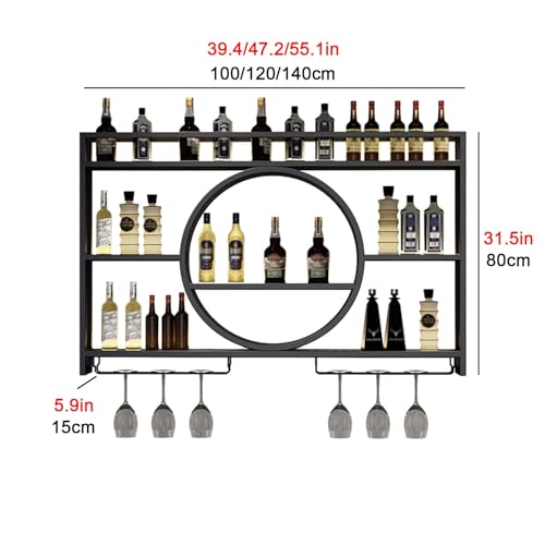 Étagères flottantes pour bar et salon le porte-bouteilles idéal - 7