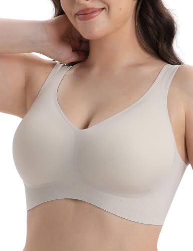 Yaquee Wireless Push Up Bras Low Back Minimizer for Women Full Coverage
