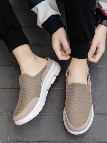 Zuecos sin Cordones para Hombre, cómodos, transpirables, Zapatillas antideslizantes, adecuados para caminar/al aire Libre/senderismo/acampar4