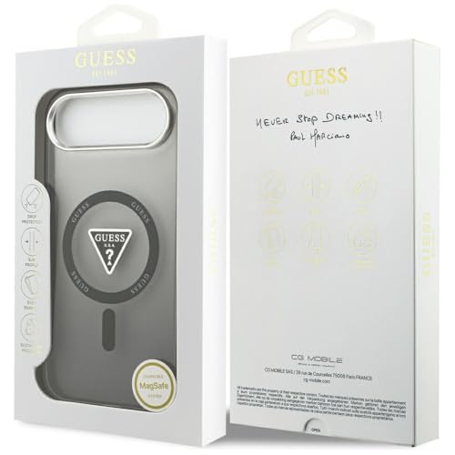 Coque iPhone 17 Air Guess premium chic IML dégradé avec triangle magnétique - 7
