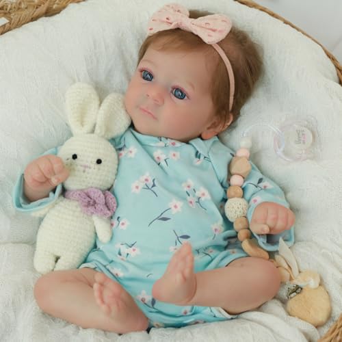 Muñeca Reborn Bebé Felicia 43 cm Cuerpo Suave Con Peso miniatura 4