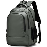 Zaino impermeabile, zaino di grande capacità, borsa per computer con più scomparti, zaino per la scuola, zaino casual per lavoro, scuola, viaggi, verde, Taglia unica