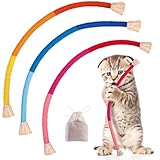 Retro Shaw Catnip Toys, Cat Toys with Catnip, Refillable Cat Catnip Rope Toys, Catnip Toys for Cats, Cat Toys for Indoor Cats, Interactive Cat Nip Cat Toys for Cats Kittens Kitty, 3 Pack