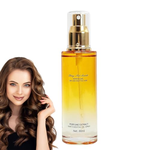 para Mujeres - 80ml Spray Para Cabello Rizado Transparente | Tratamiento Fortalecedor Sin Aclarado con Fragancia Regalo Mujer