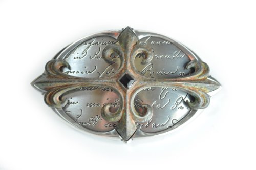 VaModa Hebilla para cinturón, Belt Buckle, con motivo cruz usato