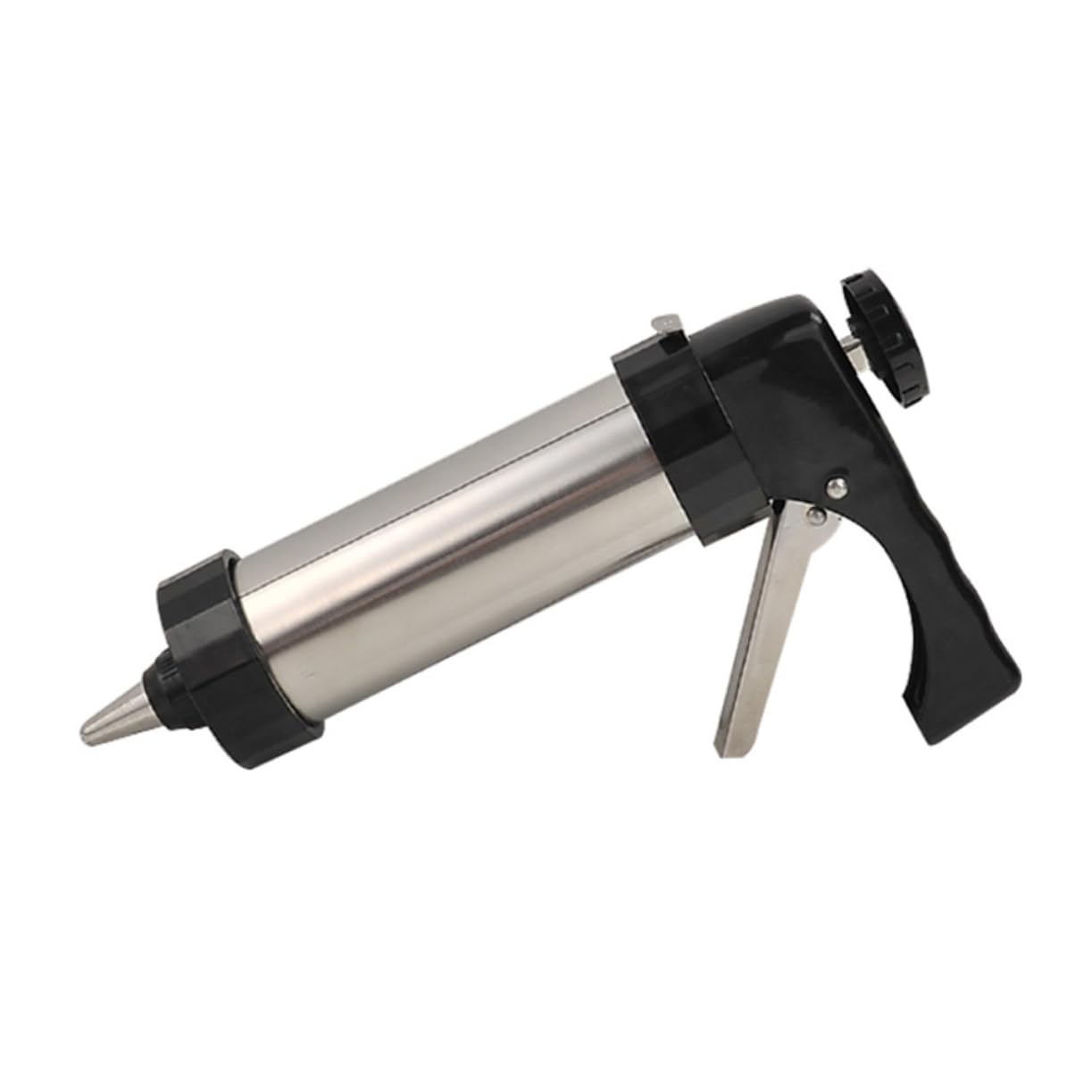 Cabilock 2 Piezas Herramienta de Prensado para Galletas Inoxidable con Boquillas y Moldes para Repostería Ligera y Desmontable para Cocina y Cafetería