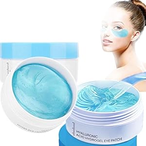 Augenpads, Anti-Aging Augenmaske, 60 Stück Hyaluronsäure Augenringe Augenmaske, Eye Patches Entfernen Taschen, Dunkle…