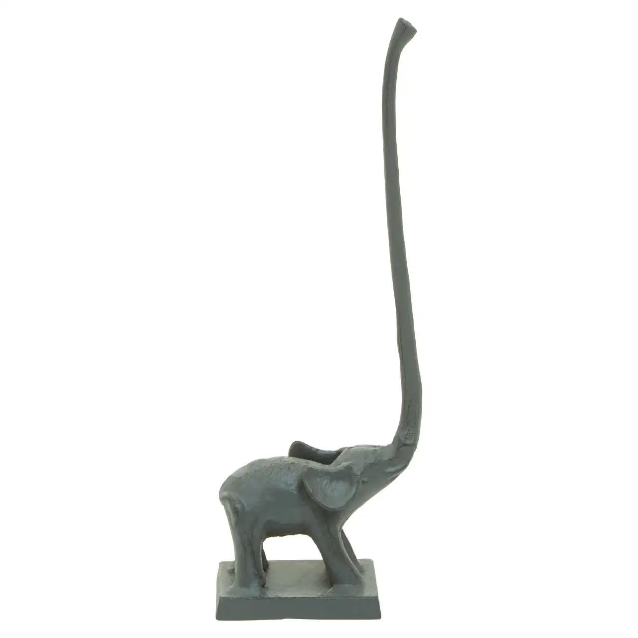 Premier Multicolour Houseware Grey Elephant Toilet Roll Holder/Toilet Paper Holder/Free Standing Toilet Roll Holder/Toilet Roll Stand/Bathroom Toilet Roll Holder W12 X D7 X H35cm.