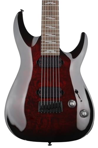 Schecter Omen Elite-7 Electric Guitar - Black Cherry Burst