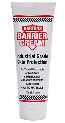 Barton's Barrier Working Hand Cream - 3.4 oz Industrial Grade Skin Protection Cream - Moisturizes Hands & Provides Skin Barrier Protection From Cement, Lime, Abrasive Powders & Other Caustic Materials