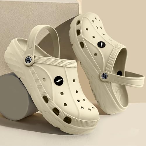 Image of BRUTON Unisex EVA Sandals | Lightweight Clogs with Adjustable Back Strap | Breathable Anti-Slip Casual Sandals for Walking, Beach, Travel & Daily Wear