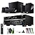 Yamaha Audio YHT-4950U 4K Ultra HD 5.1-Channel Home Theater System with 8" 50W RMS Powered Subwoofer Speakers, AV Receiver, True Surround Sound with Bluetooth Music Streaming (Black)