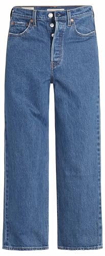 Levi's Damen Ribcage Straight Ankle Light Indigo-Worn IN, Jazz Pop, 25W / 31L – Ansicht 6