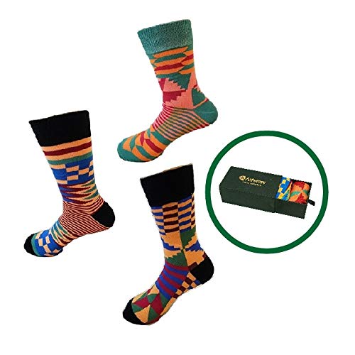 Kente Socks Gift Pack | Colorful Socks | Dress Socks | Gift Set