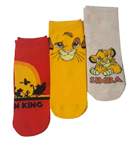 Lot de 3 paires de chaussettes Simba le Roi Lion - Cadeau Disney Cover