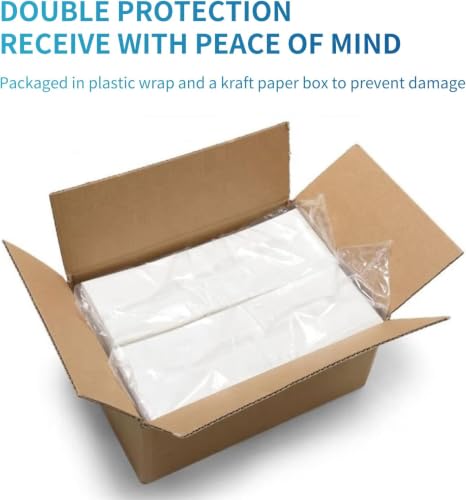 Image of 9527 Product 4 inch x 6 inch Zebra Fanfold Direct Thermal Shipping Labels,2 Stacks, 4000 Labels White, Perforated (2,000 Label per Stack)