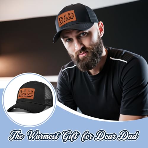 Image of Best Dad Ever American Flag Dad Hat - Adjustable Cotton Baseball Cap for Father's Day, Birthday Gifts from Daughter Son