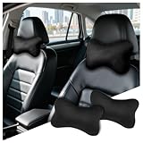 Purthog 2PCS Soft Car Headrest Pillow,Ergonomic Car Neck Pillow for Driving Relief Neck Fatigue,Universal Cars Pillows Headrest for Cars Interior Accessories with Detachable Cover