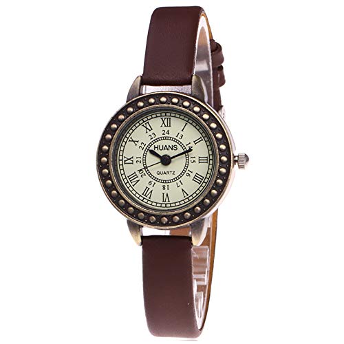 ZooooM ���[�} ���� ���g�� �A���e�B�[�N �f�U�C�� �E�H�b�` �r ���v (�u���E��) ZM-WATCH4174-BR