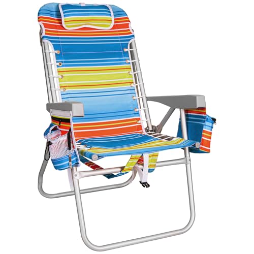 Romswi Tall Beach Chair Extra Wide