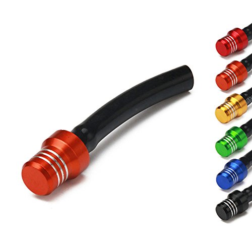 Image of Motorcycle Gas Cap Vent Hose 6PCS Fuel Tank Tube Breather CNC for 65 85 125 150 250 300 350 450 500 530 SX SXF EXC EXC-F EXC-R XCW XCF XC XC-F Dirt Pit Bike ATV Quad Orange
