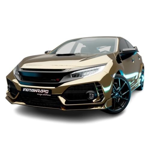 Avery SF100 Vinyl Film Car Wrap Series | Conform Chrome Gold | 604-S | (53in x 75ft (331.2 Sq/ft)) w/Instawraps Pro-Wrapping Glove