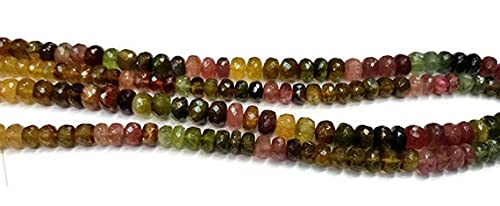Tourmaline rondelles facettées 6mm pour assembler vos bracelets d'été