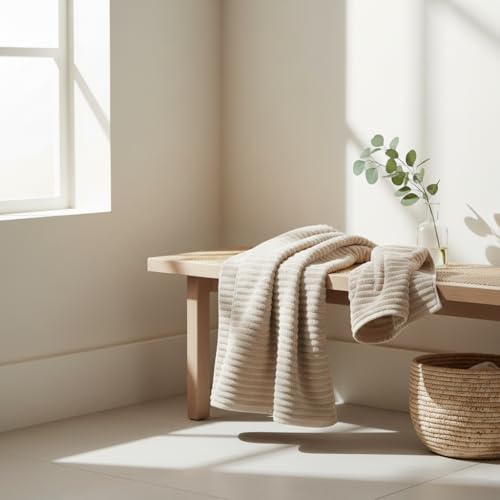 NALIVO 6-Piece Bath Towel Set(30"x60"), 2 Large Bath Towel Sheets, 2 Hand Towels and 2 - image 4