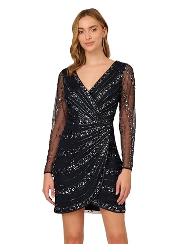 Image of Adrianna Papell Women's Beaded Short Dress
