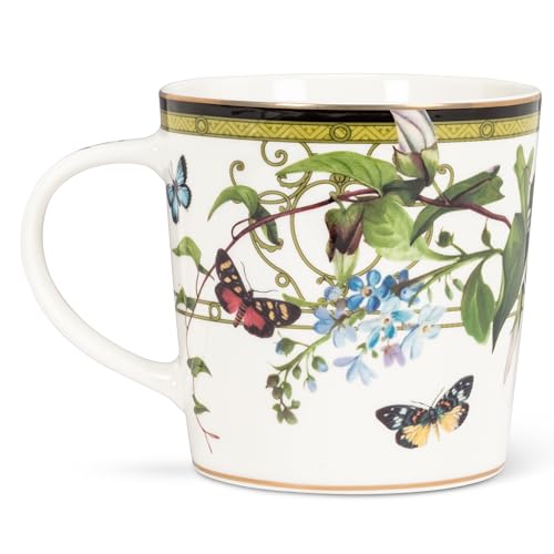 Taza Butterfly Garden de porcelana fina 15 oz miniatura 5
