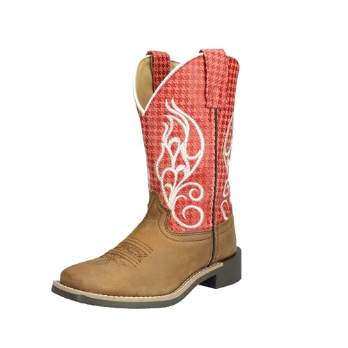 Smoky Mountain Western Boots Girls Rodeo Brown Distressed Rust 3315C3