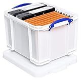 Really Useful Plastic Storage Box 35 Litre White Strong