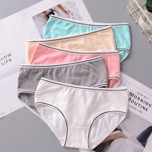 Teen Girls Underwear for 12 Pack Cotton Briefs (L, Multicolor, 8-16Years)3